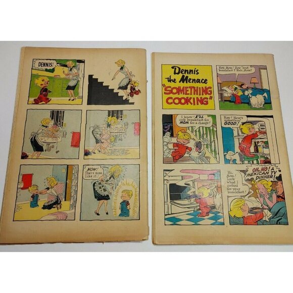Vintage Dennis The Menace Comic Books Lot Nos. 25 & 56 1957 1961 Hallden Fawcett - Picture 2 of 8